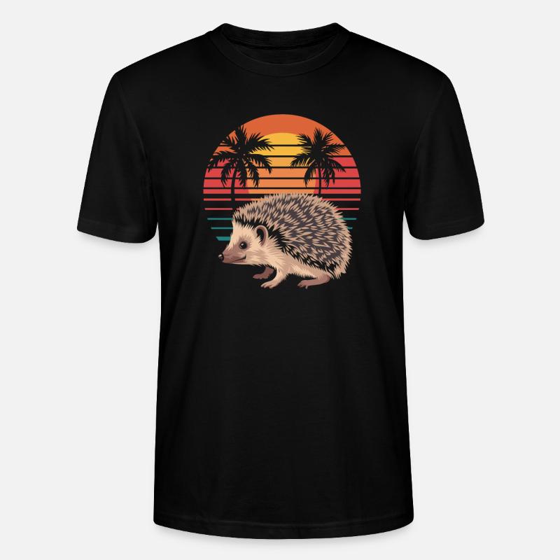 Hérisson - T-shirt bio CRAFTER Stanley Stella Unisexe - noir