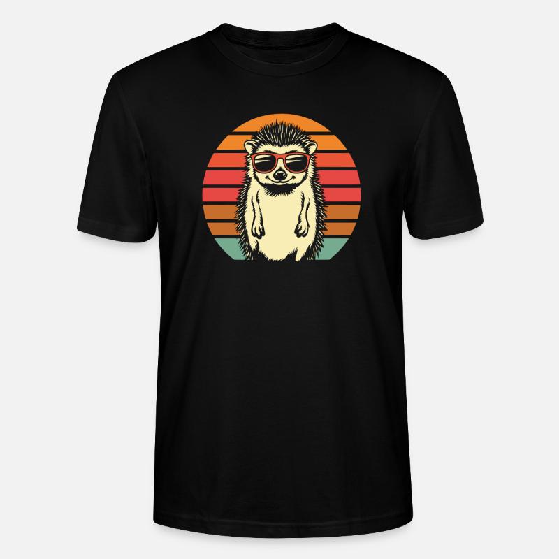 Igel - Stanley/Stella Unisex Bio-T-Shirt CRAFTER - Schwarz