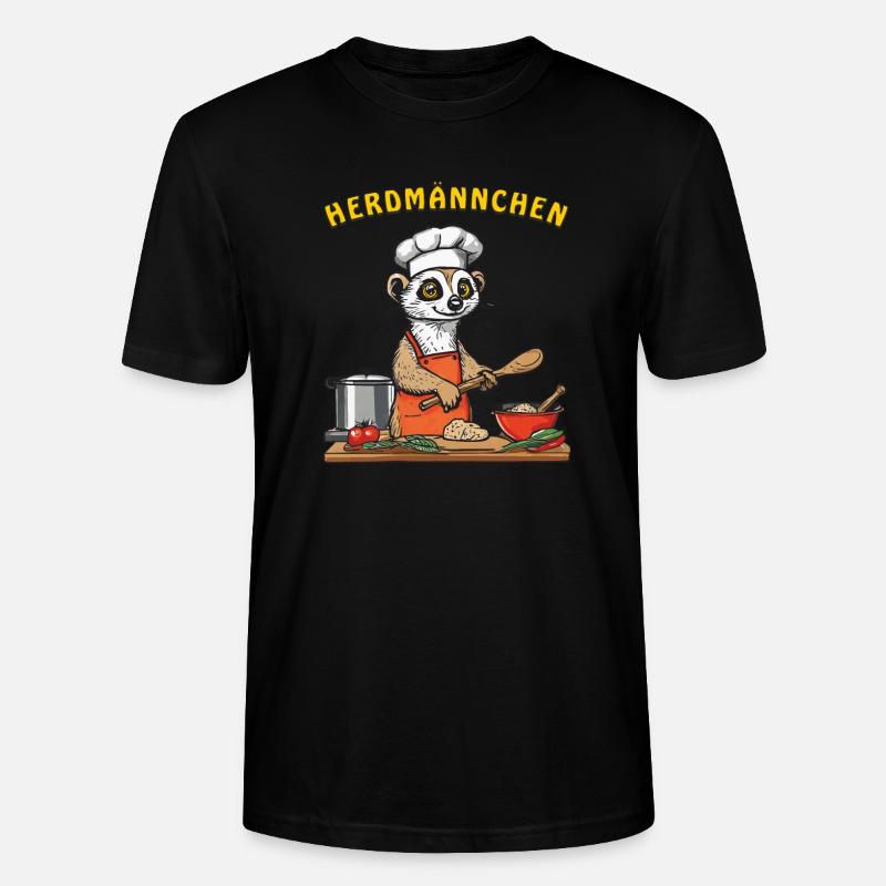 HERDMÄNNCHEN - Stanley/Stella Unisex Bio-T-Shirt CRAFTER - Schwarz