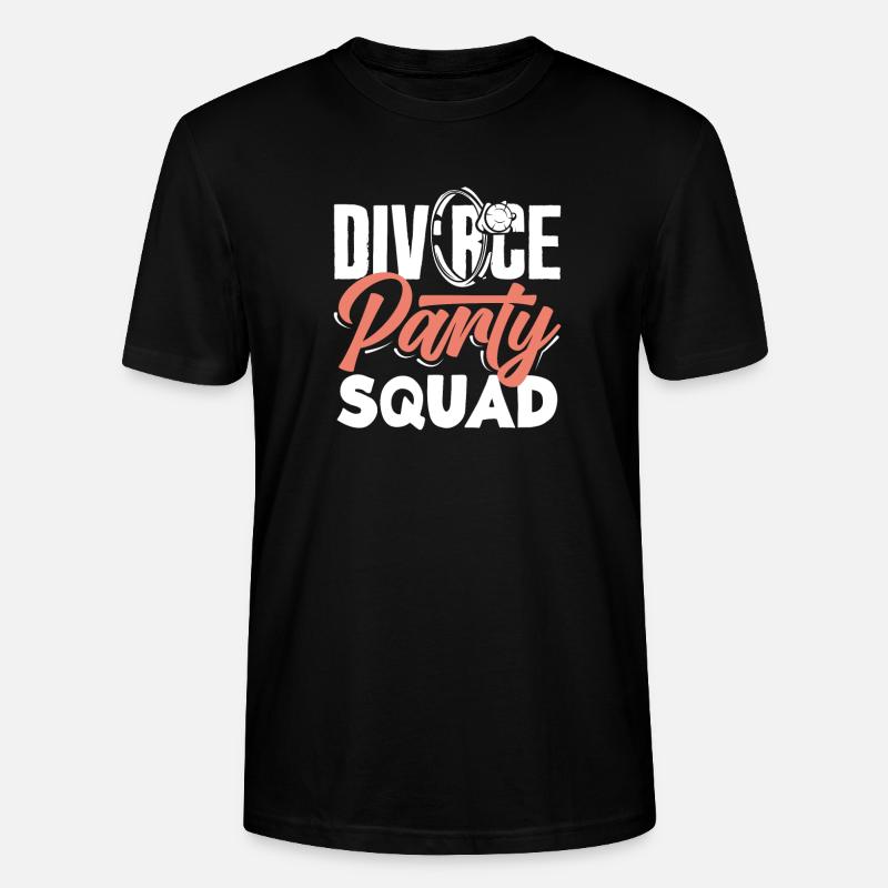 Scheidung Party Squad Feier Scheidung - Stanley/Stella Unisex Bio-T-Shirt CRAFTER - Schwarz