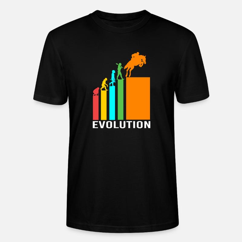 Saut d’obstacles Saut d’obstacles - T-shirt bio CRAFTER Stanley Stella Unisexe - noir