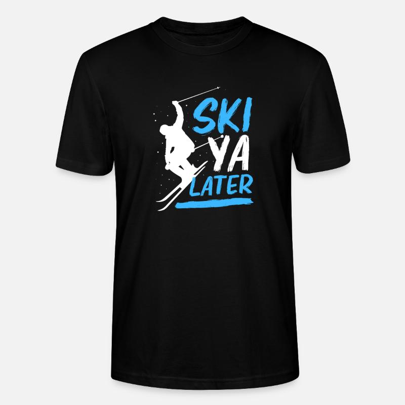 Ski Skiurlaub - Stanley/Stella Unisex Bio-T-Shirt CRAFTER - Schwarz