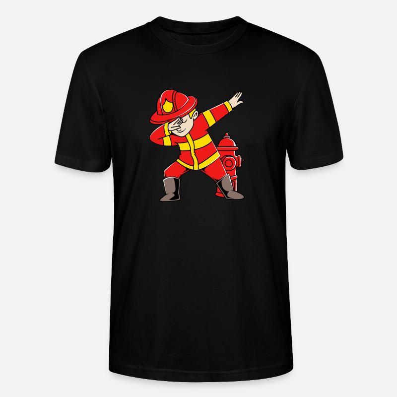 Pompier Pompier - T-shirt bio CRAFTER Stanley Stella Unisexe - noir