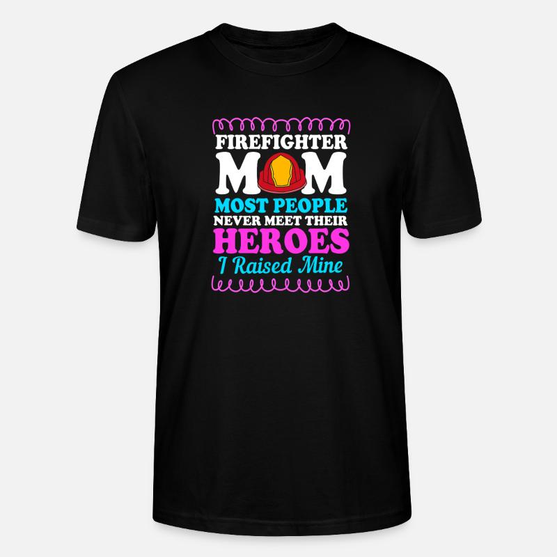 Pompier Pompier - T-shirt bio CRAFTER Stanley Stella Unisexe - noir