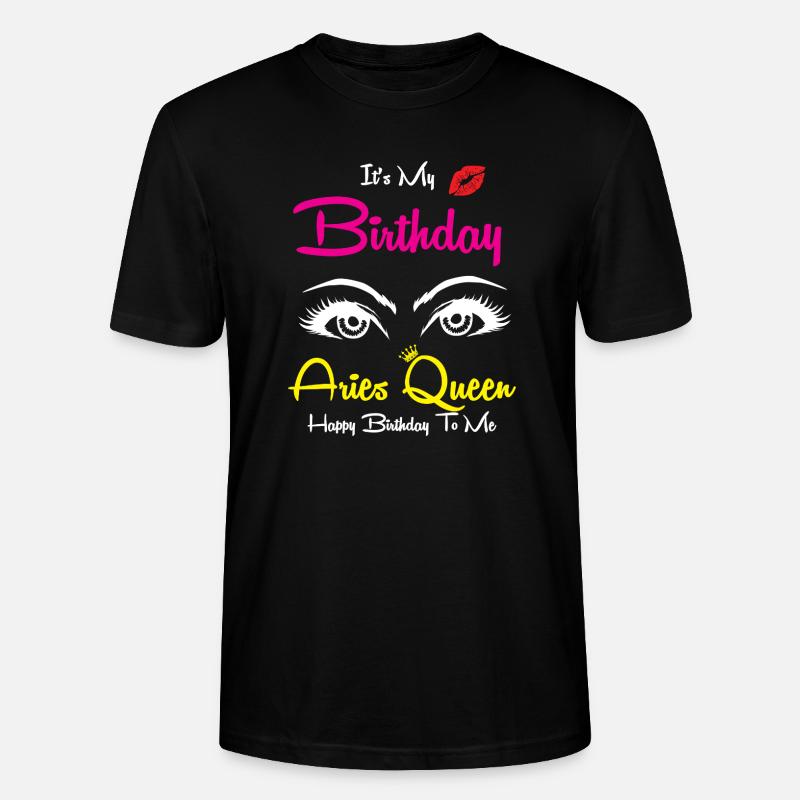 Sternzeichen Widder - Stanley/Stella Unisex Bio-T-Shirt CRAFTER - Schwarz