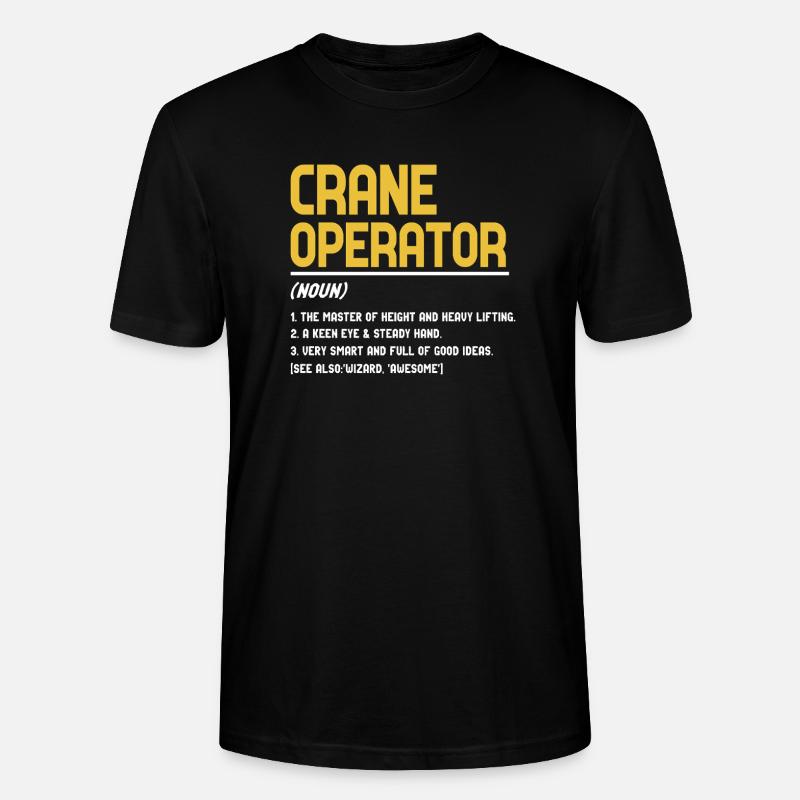 Kranführer Definition - Stanley/Stella Unisex Bio-T-Shirt CRAFTER - Schwarz