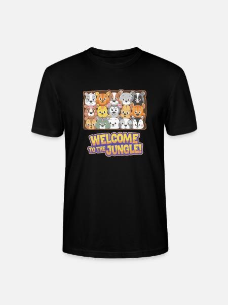 MOUNTED ANIMAL HEADS - Stanley/Stella CRAFTER Unisex Organic T-Shirt - black