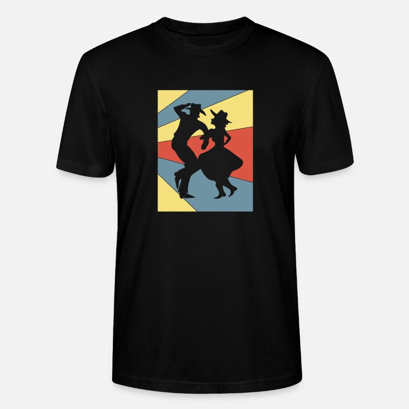 Square Dance - Stanley/Stella Unisex Bio-T-Shirt CRAFTER - Schwarz