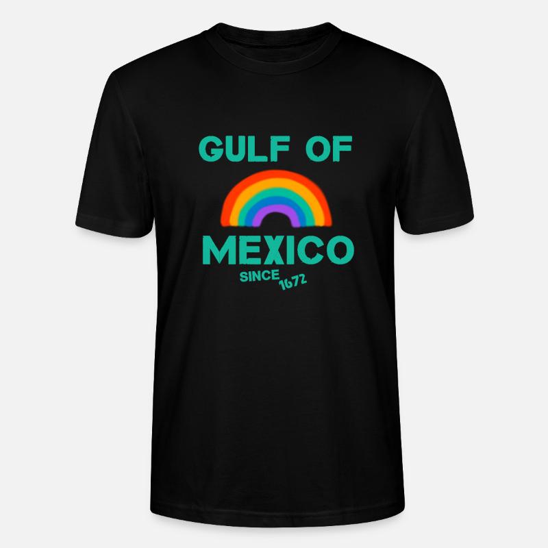Golf des Mexikos Regenbogen - Stanley/Stella Unisex Bio-T-Shirt CRAFTER - Schwarz