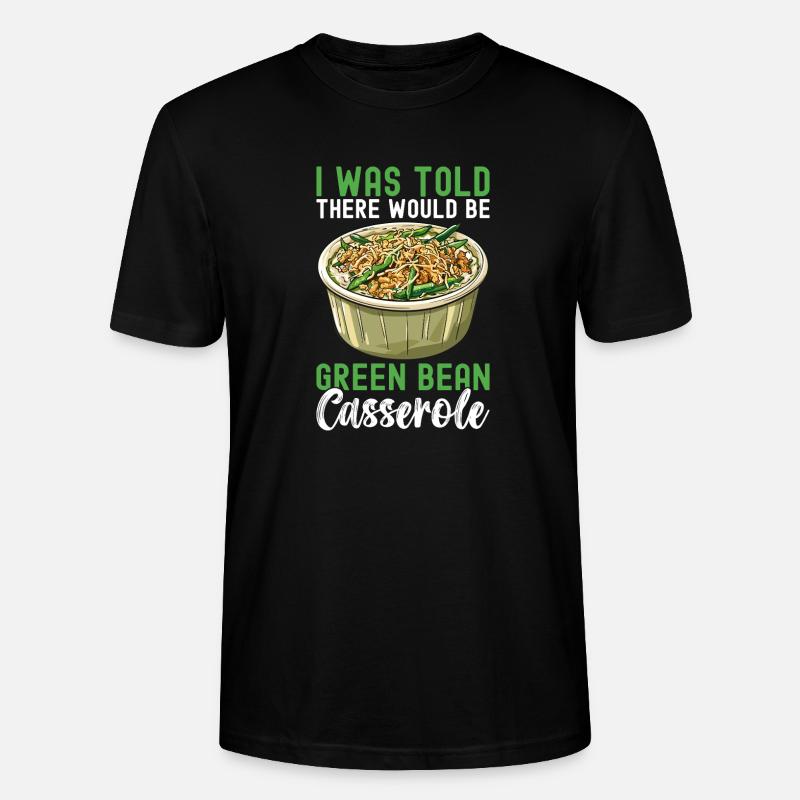 Casserole de haricots verts - T-shirt bio CRAFTER Stanley Stella Unisexe - noir