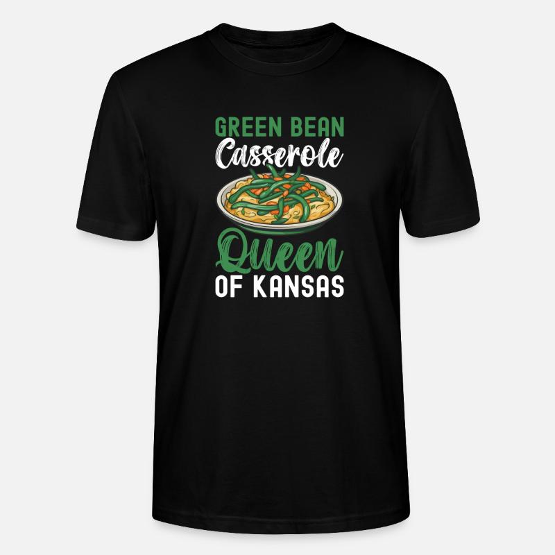 Casserole de haricots verts - T-shirt bio CRAFTER Stanley Stella Unisexe - noir