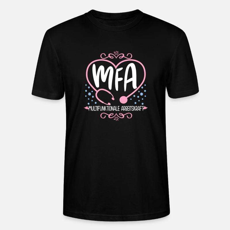 Physician Assistant Multifunctional MFA - Stanley/Stella CRAFTER Unisex Organic T-Shirt - black