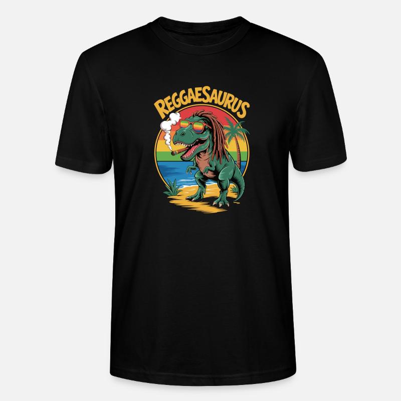 Reggaesaurus - T-shirt bio CRAFTER Stanley Stella Unisexe - noir