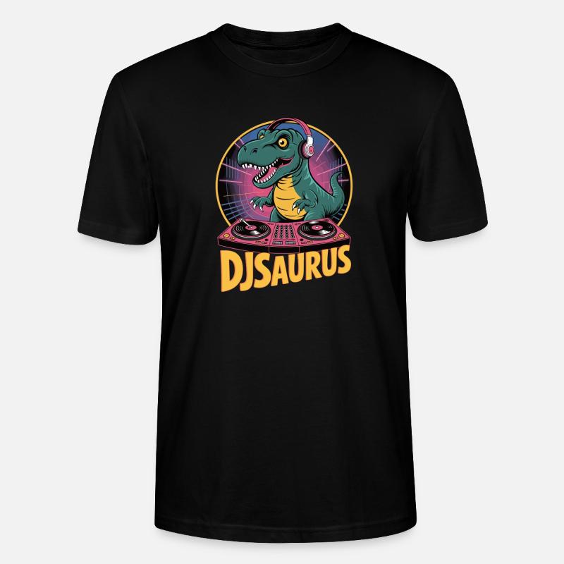 DJsaurus - T-shirt bio CRAFTER Stanley Stella Unisexe - noir