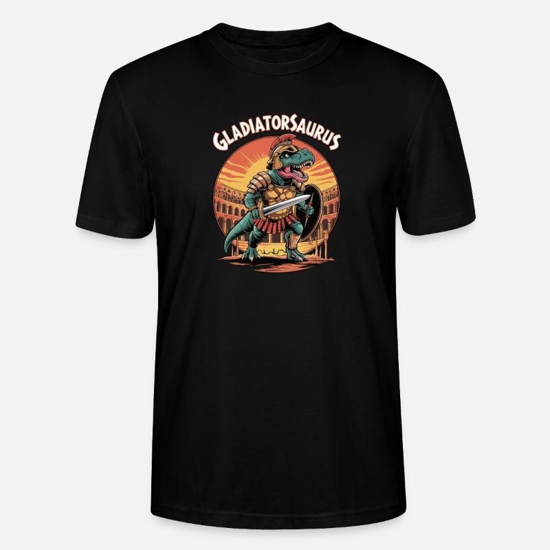 Gladiatorsaurus - Stanley/Stella Unisex Bio-T-Shirt CRAFTER - Schwarz