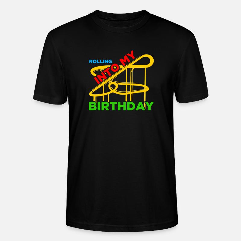 Rolling into Freizeitpark Rollercoaster Achterbahn - Stanley/Stella Unisex Bio-T-Shirt CRAFTER - Schwarz