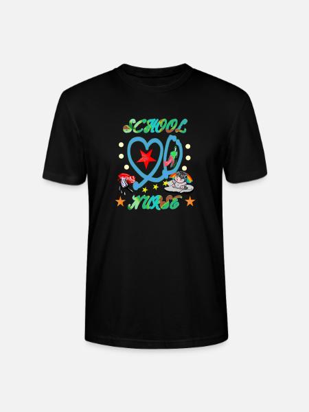 Bunte Schulkrankenschwester - Stanley/Stella Unisex Bio-T-Shirt CRAFTER - Schwarz