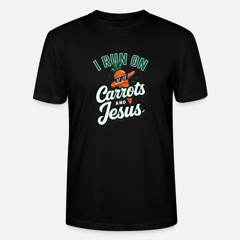 Möhre Jesus Glaube Christ Karotte - Stanley/Stella Unisex Bio-T-Shirt CRAFTER - Schwarz