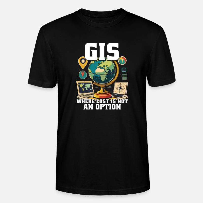 Geografische Informationssysteme - Stanley/Stella Unisex Bio-T-Shirt CRAFTER - Schwarz