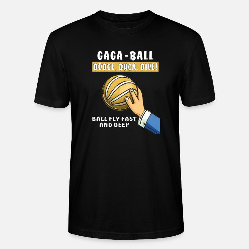 voelkerball gaga ball - Stanley/Stella Unisex Bio-T-Shirt CRAFTER - Schwarz