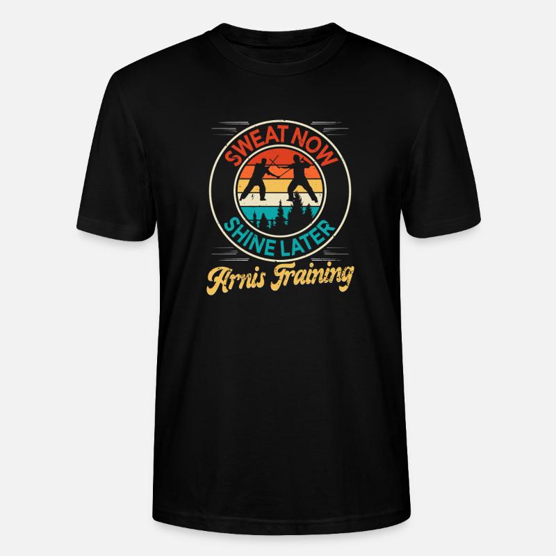 Escrima Arnis Martial Arts - Stanley/Stella CRAFTER Unisex Organic T-Shirt - black