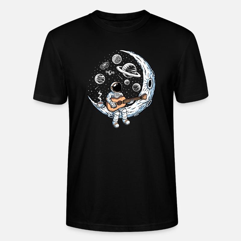 Astronaut Playing Guitar - Stanley/Stella Unisex Bio-T-Shirt CRAFTER - Schwarz