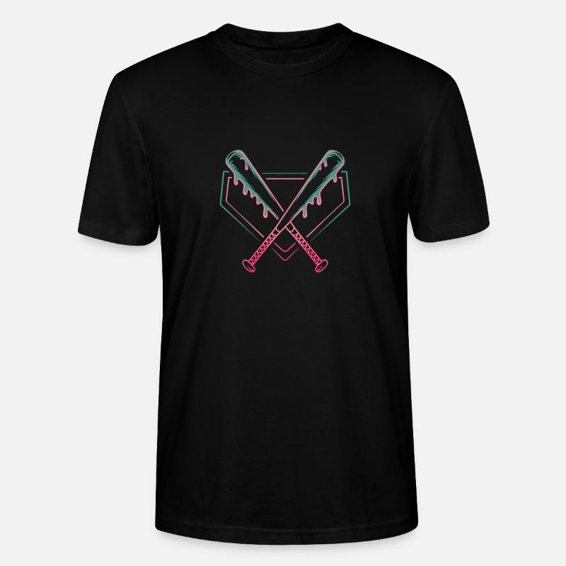 Baseball Batte de baseball - T-shirt bio CRAFTER Stanley Stella Unisexe - noir