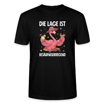 La situation est l’ivresse - T-shirt bio CRAFTER Stanley Stella Unisexe - noir - Devant - Alina (178cm) & Michal (187cm)