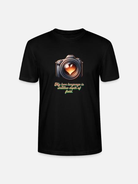 Declaration of love in blur - Stanley/Stella CRAFTER Unisex Organic T-Shirt - black