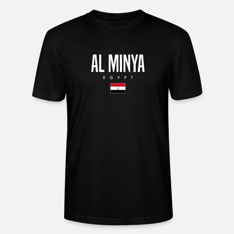 Al Minya, Égypte - T-shirt bio CRAFTER Stanley Stella Unisexe - noir