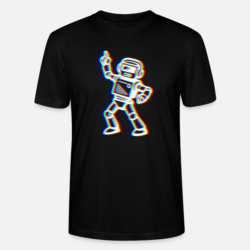 Glitch Bot – Dein Beat! - Stanley/Stella Unisex Bio-T-Shirt CRAFTER - Schwarz