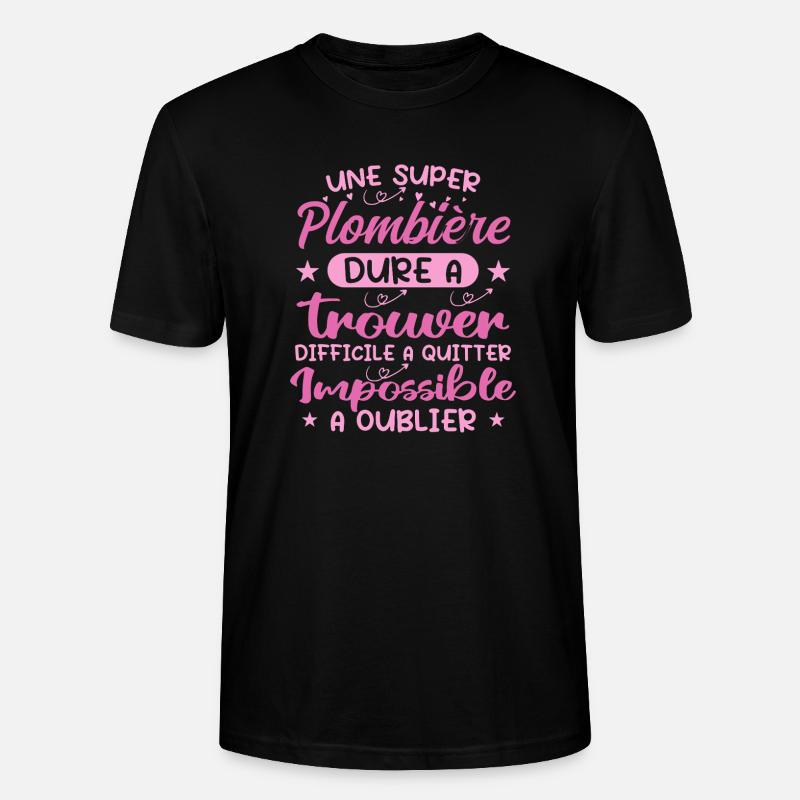 Ein Super-Klempner - Klempner-Geschenk - Stanley/Stella Unisex Bio-T-Shirt CRAFTER - Schwarz