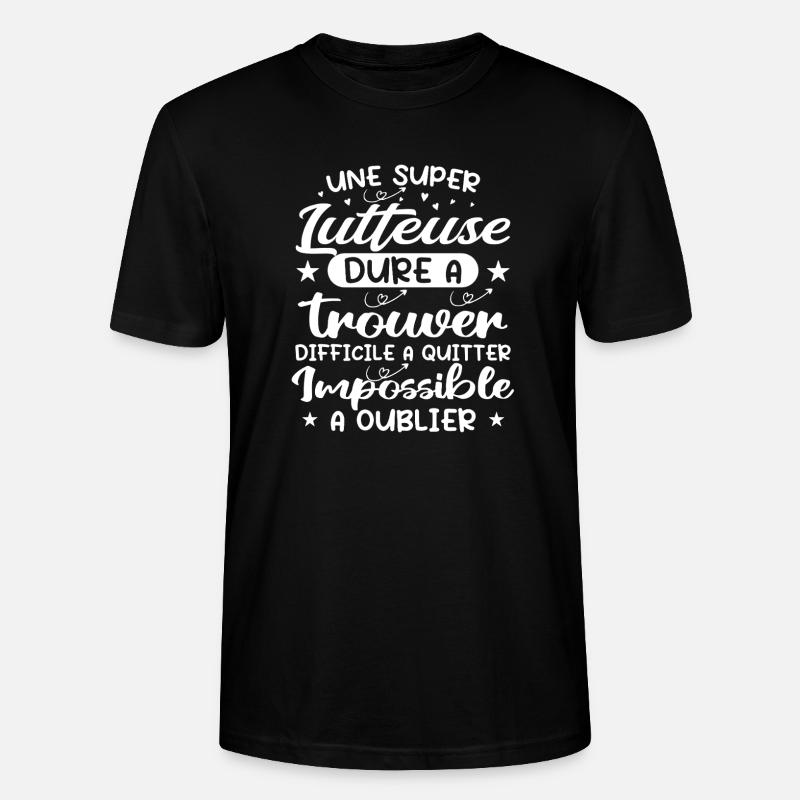 Ein Super Wrestler - Wrestler Geschenk - Stanley/Stella Unisex Bio-T-Shirt CRAFTER - Schwarz