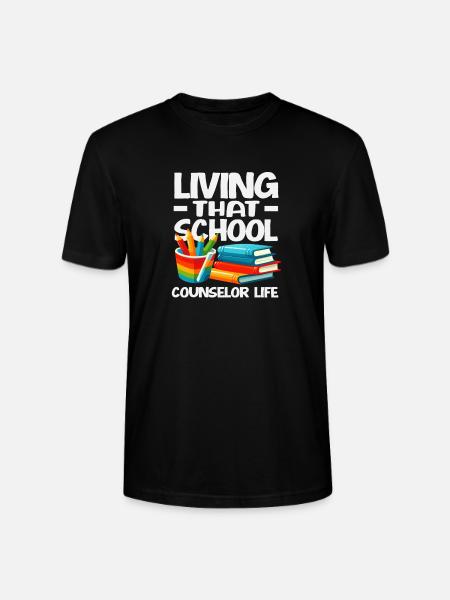 Lebe Das Schulberater Leben - Stanley/Stella Unisex Bio-T-Shirt CRAFTER - Schwarz