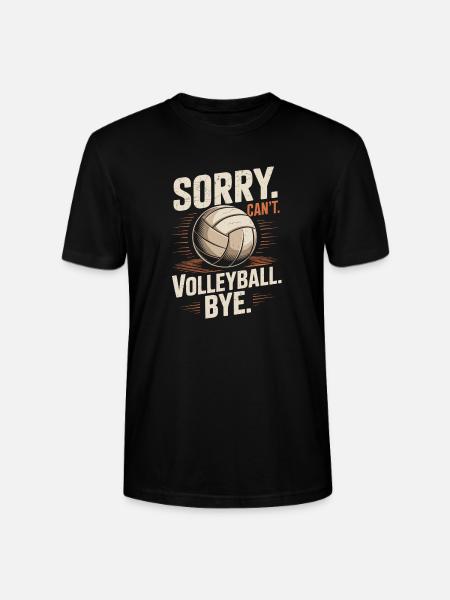 Lustiges Volleyball - Stanley/Stella Unisex Bio-T-Shirt CRAFTER - Schwarz