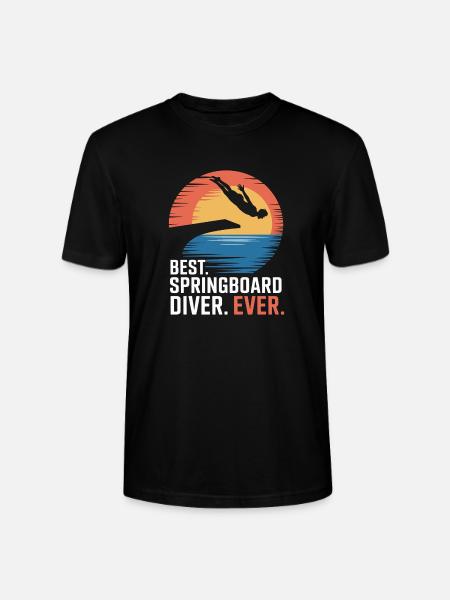 Diving diving board - Stanley/Stella CRAFTER Unisex Organic T-Shirt - black