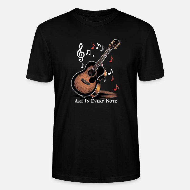 L’ART DANS CHAQUE NOTE - T-shirt bio CRAFTER Stanley Stella Unisexe - noir