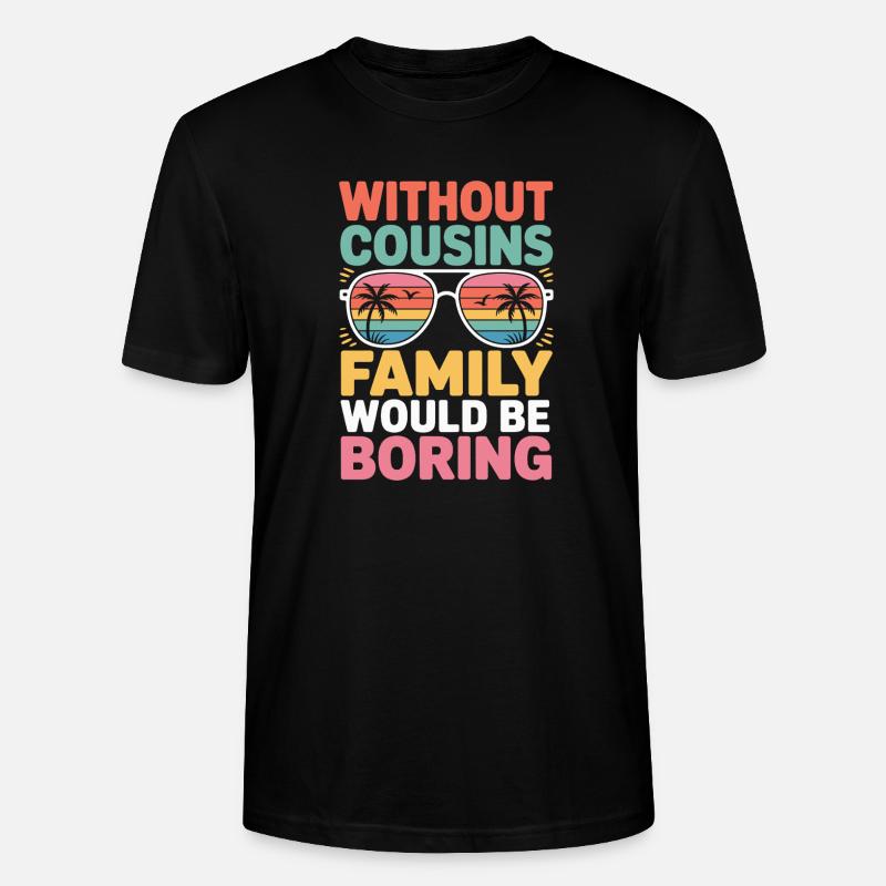 Cousin - Stanley/Stella Unisex Bio-T-Shirt CRAFTER - Schwarz