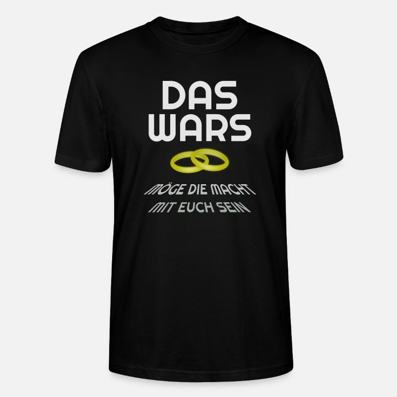 das wars - Stanley/Stella Unisex Bio-T-Shirt CRAFTER - Schwarz