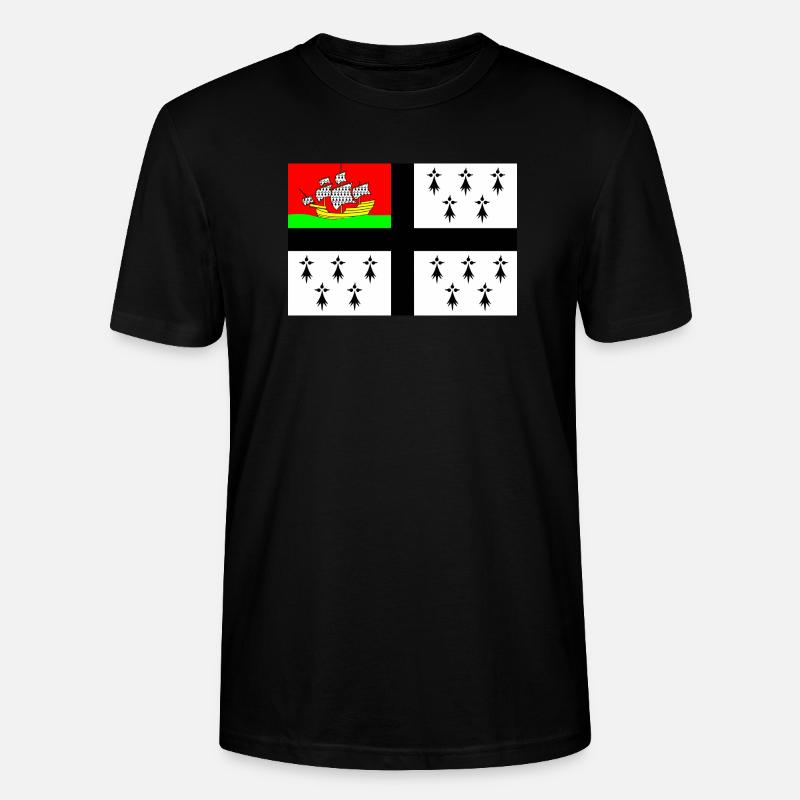 Drapeau de Nantes - T-shirt bio CRAFTER Stanley Stella Unisexe - noir
