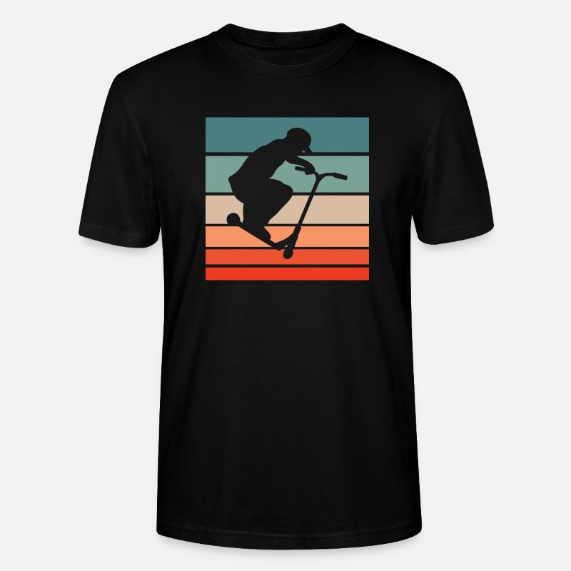 Scooter Stunt Scooter Roller - Stanley/Stella Unisex Bio-T-Shirt CRAFTER - Schwarz