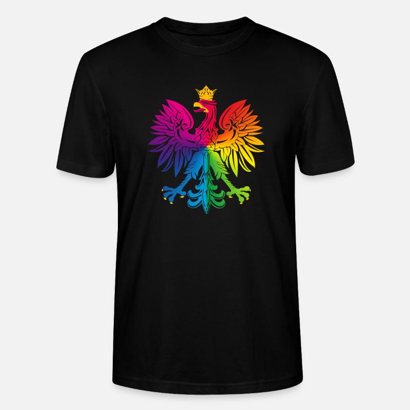 Rainbow eagle 2 - Stanley/Stella CRAFTER Unisex Organic T-Shirt - black