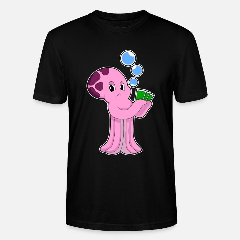 Cartes de poker Krake Poker - T-shirt bio CRAFTER Stanley Stella Unisexe - noir