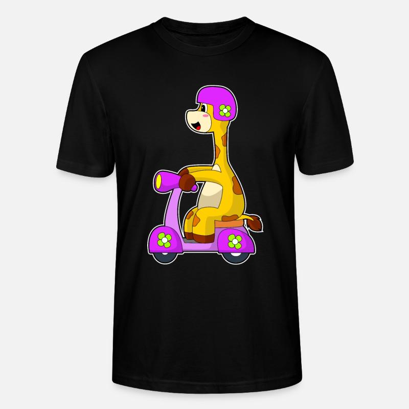 Scooter Girafe - T-shirt bio CRAFTER Stanley Stella Unisexe - noir
