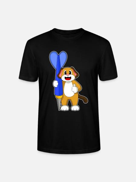 Fléchette de chien - T-shirt bio CRAFTER Stanley Stella Unisexe - noir