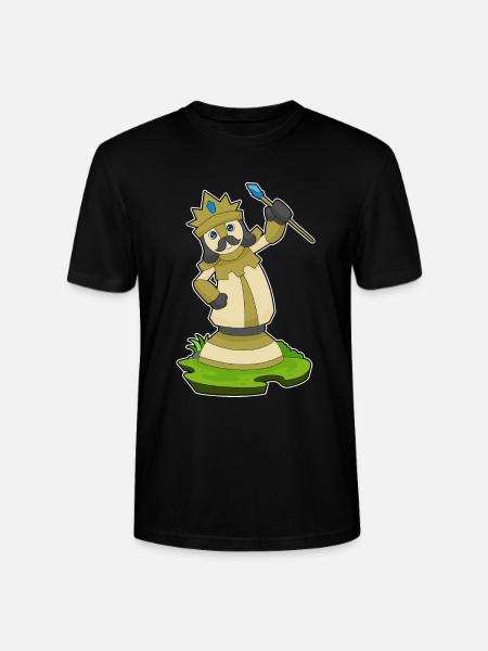 Chess Piece King Chess - Stanley/Stella CRAFTER Unisex Organic T-Shirt - black