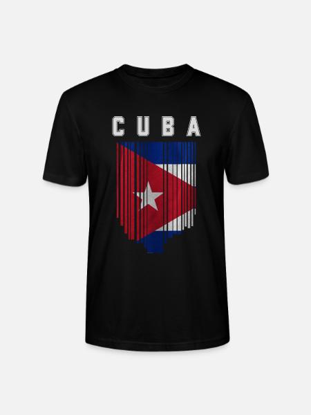 Cuban flag, Cuban pride - Stanley/Stella CRAFTER Unisex Organic T-Shirt - black