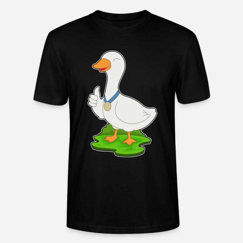 Ente Medaille - Stanley/Stella Unisex Bio-T-Shirt CRAFTER - Schwarz