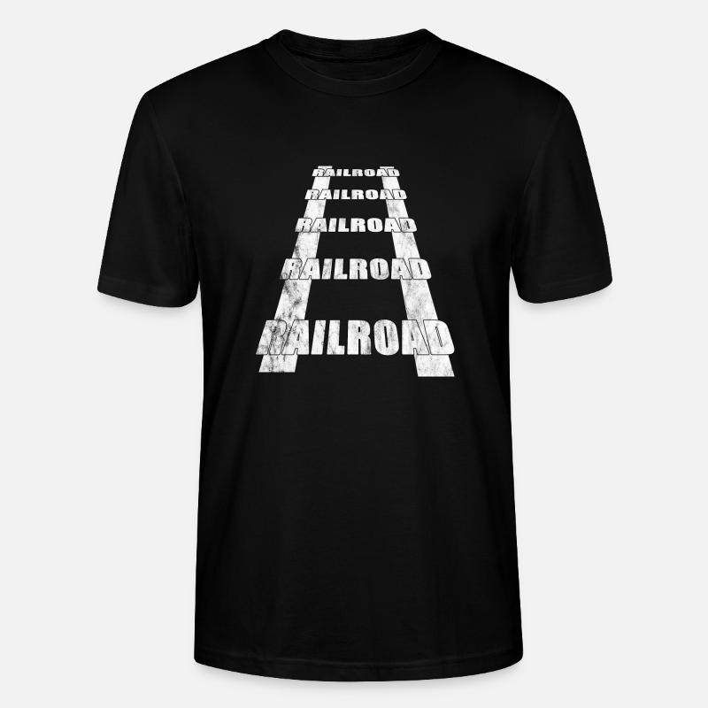 Schienen Eisenbahn - Stanley/Stella Unisex Bio-T-Shirt CRAFTER - Schwarz
