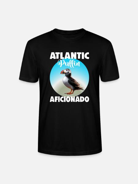 Atlantic Puffin Aficionado - Stanley/Stella CRAFTER Unisex Organic T-Shirt - black